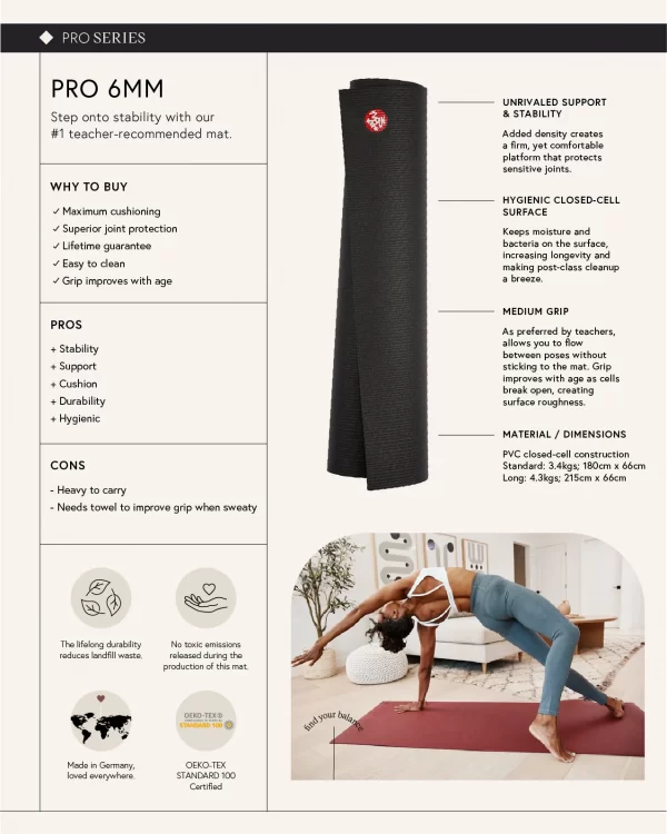 MANDUKA PRO™ Sand jogos kilimėlis 6 mm